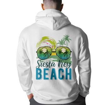 Siesta Key Beach Summer Vacation Trip - Florida Beaches Florida Gifts & Merchandise Funny Gifts Back Print Hoodie | Mazezy