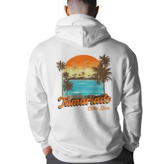 Tamarindo Costa Rica Beach Summer Vacation Sunset Palm Trees Costa Rica Funny Gifts Back Print Hoodie | Mazezy