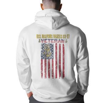 Uss Josephus Daniels Cg-27 Veteran Back Print Hoodie - Thegiftio UK