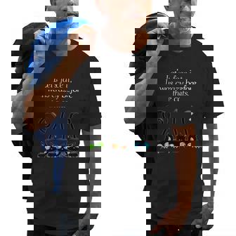 Lets Face It I Was Crazy Before The Cats Funny Cats Lovers IT Funny Gifts Old Men T-shirt | Mazezy