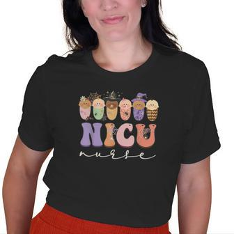Halloween Nicu Nurse Party Costume Old Women T-shirt | Mazezy
