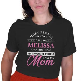 Melissa Name Gift Personalized Mom Gifts For Mom Funny Gifts Old Women T-shirt Graphic Print Unisex Tee | Mazezy CA