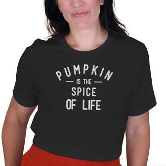 Vintage Pumkin Is The Spice Of Life T Old Women T-shirt | Mazezy