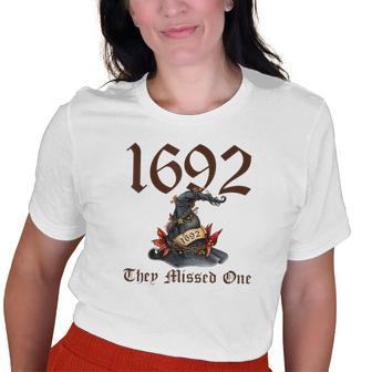 Retro Vintage Salem 1692 They Missed One Floral Witch Hat Old Women T-shirt | Mazezy