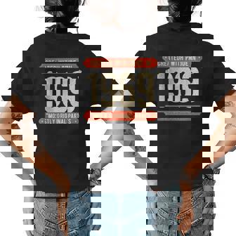 1969 50Th Birthday Present Gag Gift Funny 50Th Birthday Funny Gifts Womens Back Print T-shirt | Mazezy