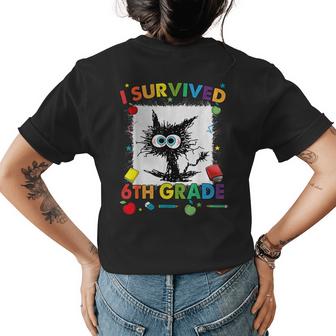 Funny Last Day Of Sixth 6Th Grade I Survived Sixth 6Th Grade  Womens Back Print T-shirt
