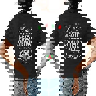 Alegria Name Gift Christmas Crew Alegria Womens Back Print T-shirt | Seseable CA