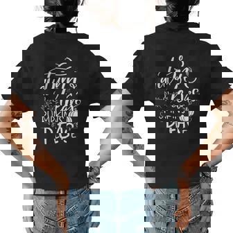 Autumn Leaves And Pumpkins Please Halloween Fall Halloween Womens T-shirt Back Print | Mazezy