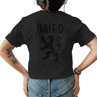 Baird Clan Scottish Family Name Scotland Heraldry Gift For Womens Womens Back Print T-shirt | Mazezy