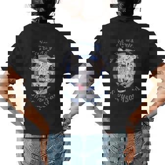 Be Yourself Unless You Can Be A Snow Leopard T Womens Back Print T-shirt | Mazezy