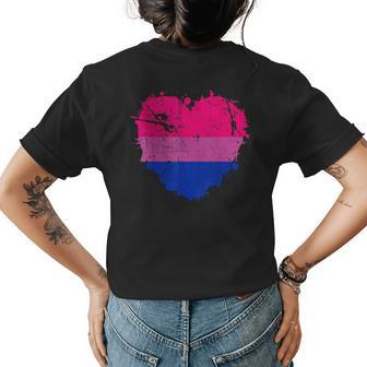 Bi-Sexual Bi Lgbt Rainbow Pride Transgender Lesbian Lgbt Womens Back Print T-shirt | Mazezy