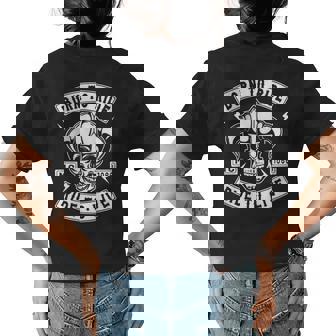 Biker T Born To Ride Ride To Live Motorcycle Womens Back Print T-shirt | Mazezy