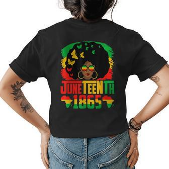Black History Junenth Is My Independence Day Black Women Womens Back Print T-shirt | Mazezy