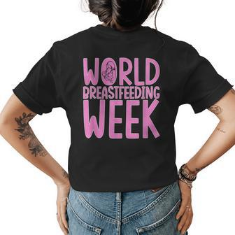 Breast Milk Awareness Design Funny Breastfeeding Mom Gifts For Mom Funny Gifts Womens Back Print T-shirt | Mazezy