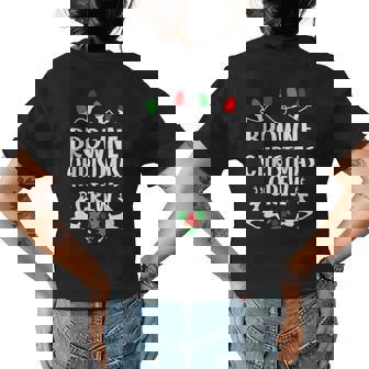 Browne Name Gift Christmas Crew Browne Womens Back Print T-shirt | Seseable UK