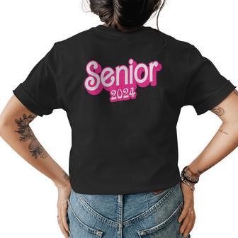 Class Of 2024 Senior Gifts Funny Seniors 2024 Womens Back Print T-shirt | Mazezy