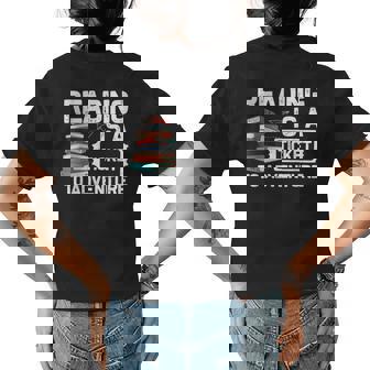 Cool Reading For Men Women Read Books Library Book Lovers Reading Funny Designs Funny Gifts Womens Back Print T-shirt | Mazezy