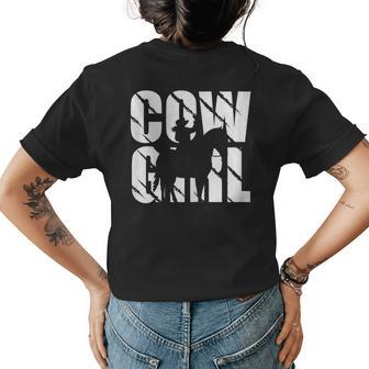 Cowgirl Design For Western Lover And Cowgirl Womens Back Print T-shirt | Mazezy