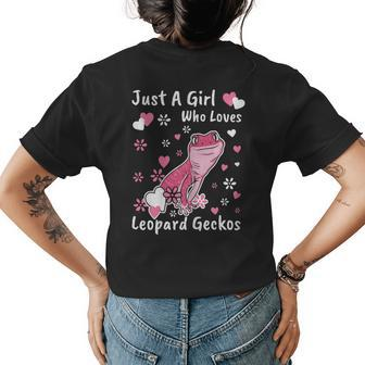 Cute Girls Lizard Reptile Lover Womens Back Print T-shirt | Mazezy