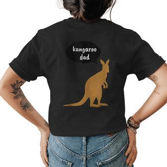 Dad Kangaroo - Funny Birthday Christmas Gifts  Womens Back Print T-shirt