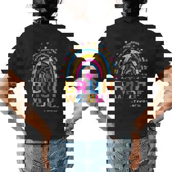 End Of School Year Teacher Summer Bruh We Out Funny Teachers Womens Back Print T-shirt | Mazezy