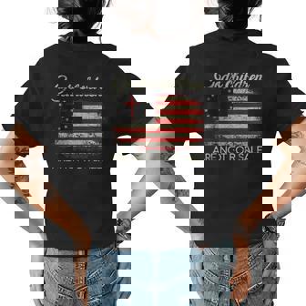 Gods Children Are Not For Sale Funny Quote Gods Children Womens Back Print T-shirt | Mazezy