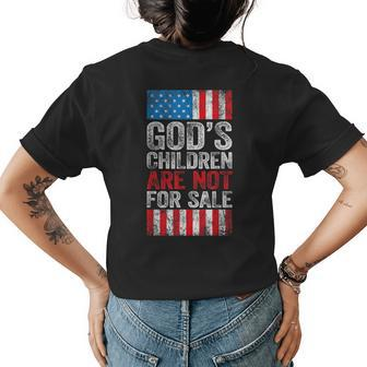 Gods Children Are Not For Sale Womens Back Print T-shirt | Mazezy UK