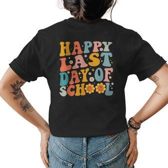 Happy Last Day Of School Teachers Kids Students Womens Back Print T-shirt - Thegiftio UK