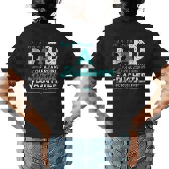 Im A Proud Dad Of Freaking Awesome Daughter Fathers Day Womens Back Print T-shirt | Mazezy