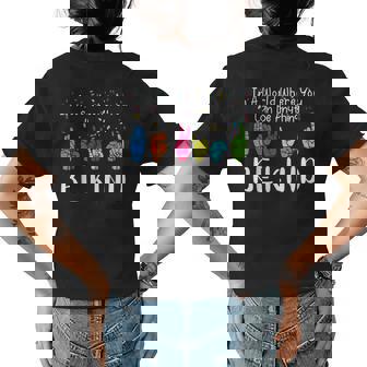 In A World Where You Can Be Anything Be Kind Kindness Autism Womens Back Print T-shirt | Mazezy