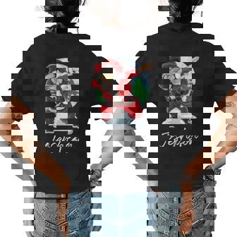 Josephson Name Gift Santa Josephson Womens Back Print T-shirt | Seseable CA