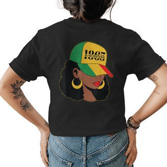 Junenth 1865 Women African American Black Freedom Womens Back Print T-shirt | Mazezy