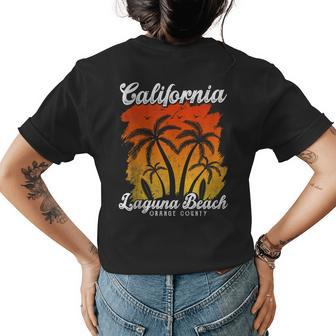 Laguna Beach California Sunset Summer Lover Men Women Womens Back Print T-shirt | Mazezy