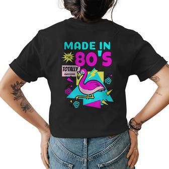 Made In The 80S Pink Flamingo 1980S Party Womens Back Print T-shirt | Mazezy