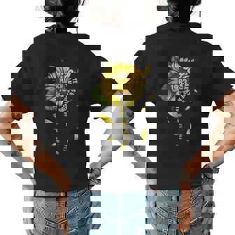 March Girls 1983 Sunflower Gift 38 Years Old Made In 1983 Womens Back Print T-shirt | Mazezy