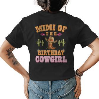 Mimi Of The Birthday Cowgirl Western Themed Girls Birthday Womens Back Print T-shirt | Mazezy UK