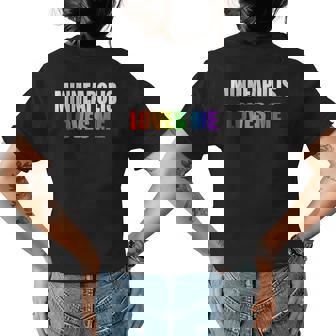 Minneapolis Gay Pride Lgbt Rainbow Love Minnesota Gifts Womens Back Print T-shirt | Mazezy