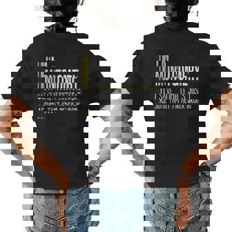 Montgomery Name Gift Im Montgomery Im Never Wrong Womens Back Print T-shirt - Seseable
