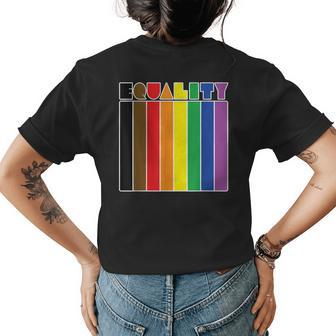 More Color More Pride Philly Equality Gay Pride Flag Womens Back Print T-shirt - Thegiftio UK