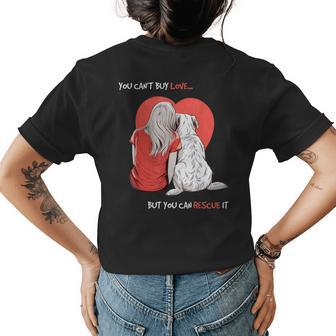 Personalized Dog For Humans Gifts For Dog Moms Womens Back Print T-shirt - Thegiftio UK