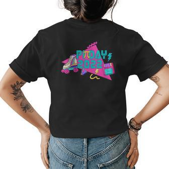 Pi Day 314 2022 90S Retro Funny Happy 314 Math Major Pi Day Funny Gifts Womens Back Print T-shirt | Mazezy