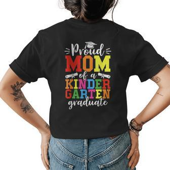 Proud Mom Of Kindergarten Graduate Graduation Class Of 2023 Womens Back Print T-shirt | Mazezy
