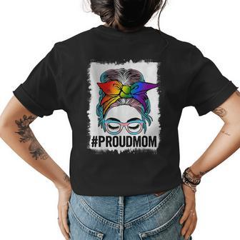 Proud Transgender Mom Transsexual Trans Pride Flag Lgbt Womens Back Print T-shirt | Mazezy