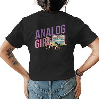 Retro 90S Analog Girl Funny Nineties Vibes 90 Graphic 90S Vintage Designs Funny Gifts Womens Back Print T-shirt | Mazezy