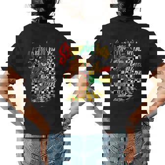 Stepping Into Junenth Like My Ancestors High Heel Women Womens Back Print T-shirt | Mazezy