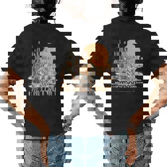 The Hell I Wont Retro Desert Western Cowgirls Riding Horses Gifts For Bird Lovers Funny Gifts Womens Back Print T-shirt | Mazezy