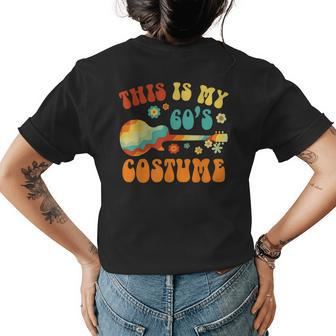 This Is My 60S Costume 60S Party Retro Groovy Hippie Style Womens Back Print T-shirt - Monsterry AU