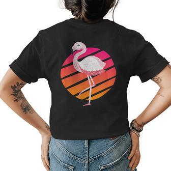 Tropical Vibrant Paradise Men And Flamingo Women's Crewneck Short Sleeve Back Print T-shirt - Monsterry UK