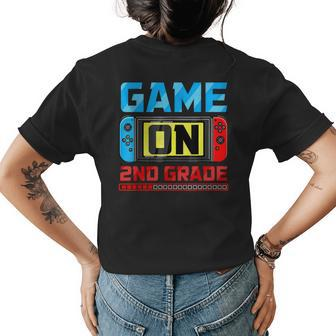Video Game On 2Nd Grade Gamer Back To School First Day Boys Womens Back Print T-shirt - Seseable