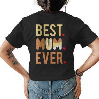 Women Mom Mothers Day Best Mom Ever Womens Back Print T-shirt - Seseable